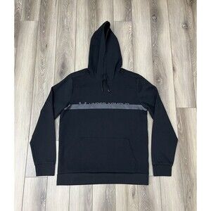 Under Armour Black Athletic Hoodie Sweatshirt Mens Size Large Fitted